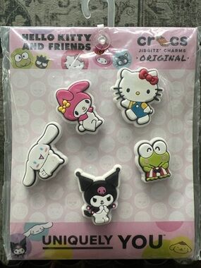 CROCS Hello Kitty & Friends Jibbitz Charms - Pink, White, Green, Black